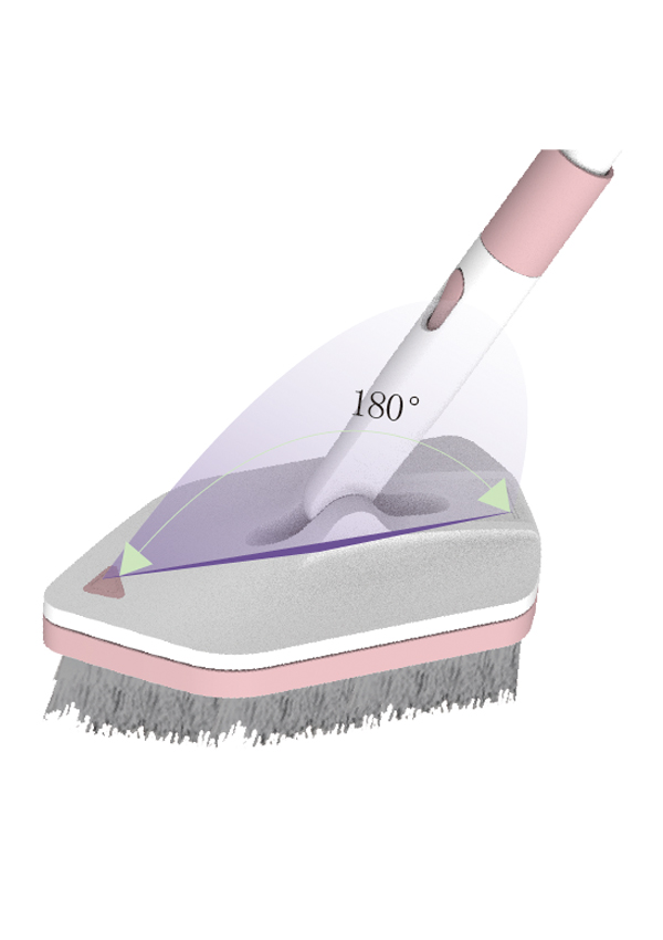 D4 Lösliche Bodenscheuerbürste mit austauschbaren Bürstenköpfen