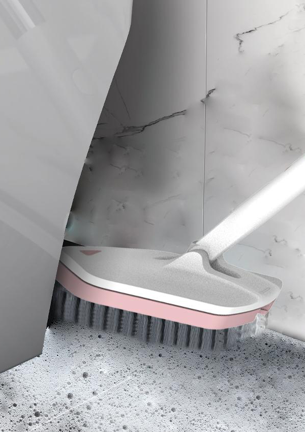 D4 Lösliche Bodenscheuerbürste mit austauschbaren Bürstenköpfen