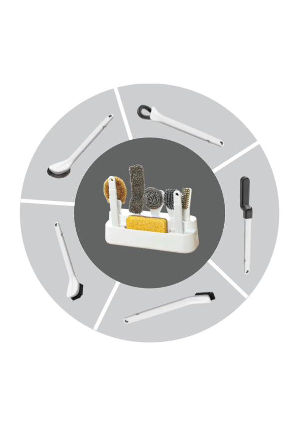 P17 Flaschenbürstenset mit Aufbewahrungshalter